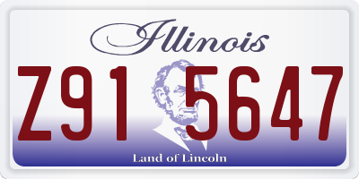IL license plate Z915647