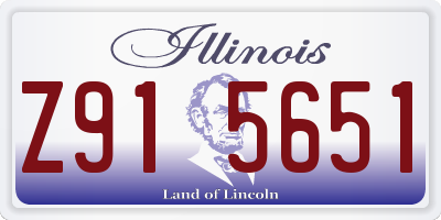 IL license plate Z915651