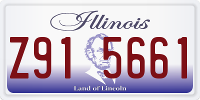 IL license plate Z915661