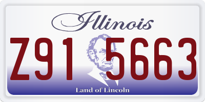 IL license plate Z915663