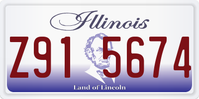 IL license plate Z915674