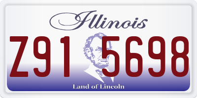 IL license plate Z915698