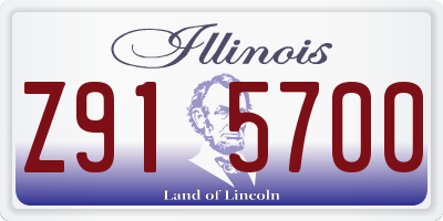 IL license plate Z915700