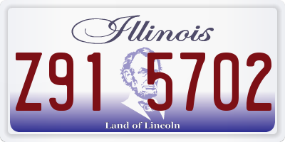 IL license plate Z915702