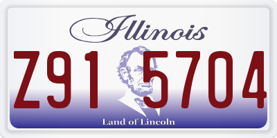 IL license plate Z915704