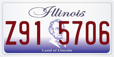 IL license plate Z915706