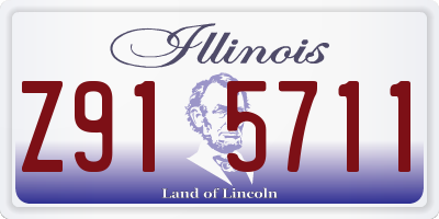 IL license plate Z915711