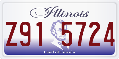 IL license plate Z915724