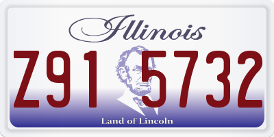 IL license plate Z915732
