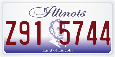 IL license plate Z915744