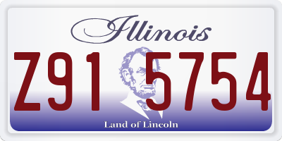 IL license plate Z915754