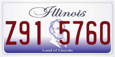 IL license plate Z915760