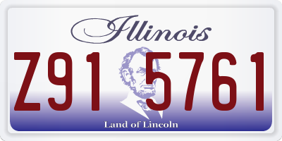 IL license plate Z915761