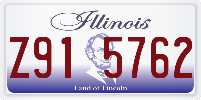 IL license plate Z915762