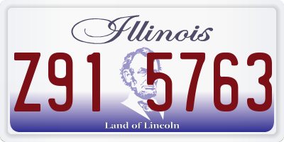 IL license plate Z915763