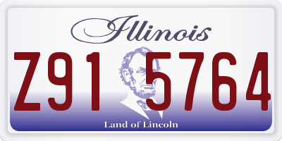 IL license plate Z915764