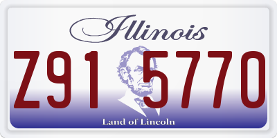 IL license plate Z915770