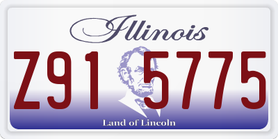 IL license plate Z915775