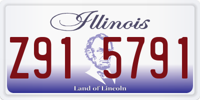 IL license plate Z915791