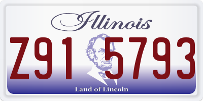 IL license plate Z915793