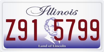IL license plate Z915799