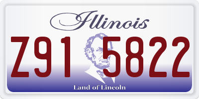 IL license plate Z915822