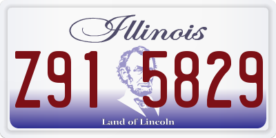 IL license plate Z915829
