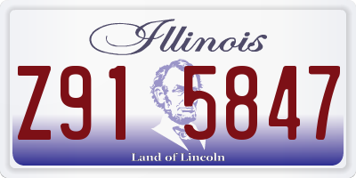 IL license plate Z915847