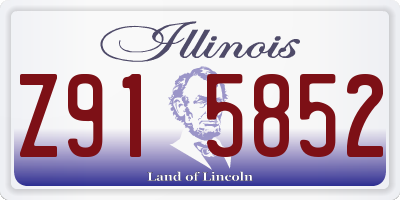 IL license plate Z915852
