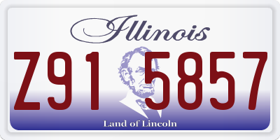 IL license plate Z915857