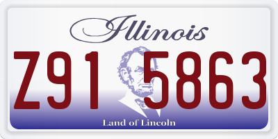IL license plate Z915863