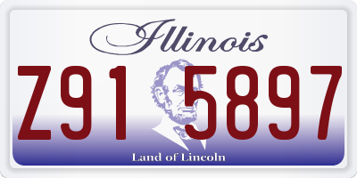 IL license plate Z915897