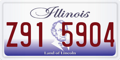 IL license plate Z915904