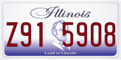 IL license plate Z915908
