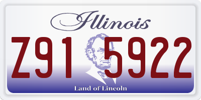 IL license plate Z915922