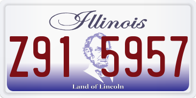 IL license plate Z915957