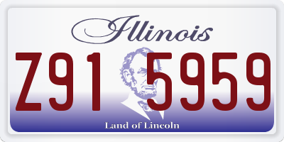 IL license plate Z915959