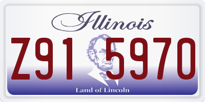 IL license plate Z915970