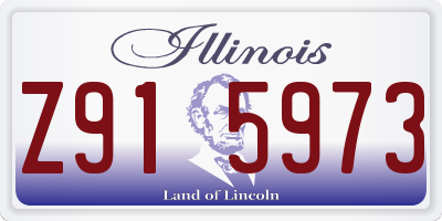 IL license plate Z915973