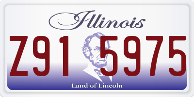 IL license plate Z915975