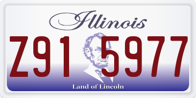 IL license plate Z915977