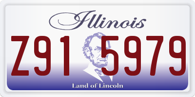 IL license plate Z915979