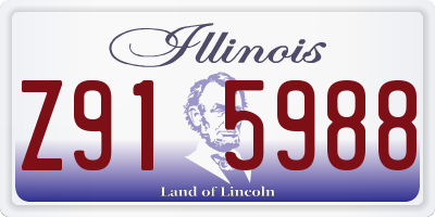 IL license plate Z915988
