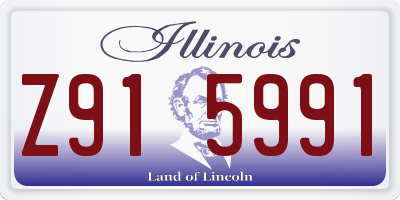 IL license plate Z915991