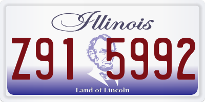IL license plate Z915992