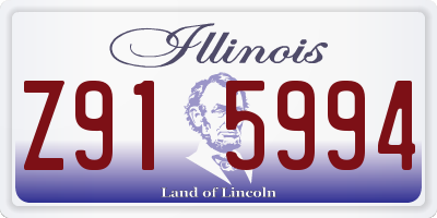 IL license plate Z915994