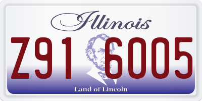IL license plate Z916005