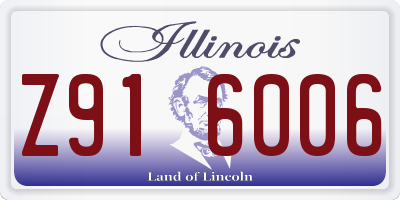IL license plate Z916006