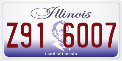 IL license plate Z916007