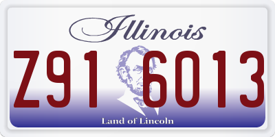 IL license plate Z916013